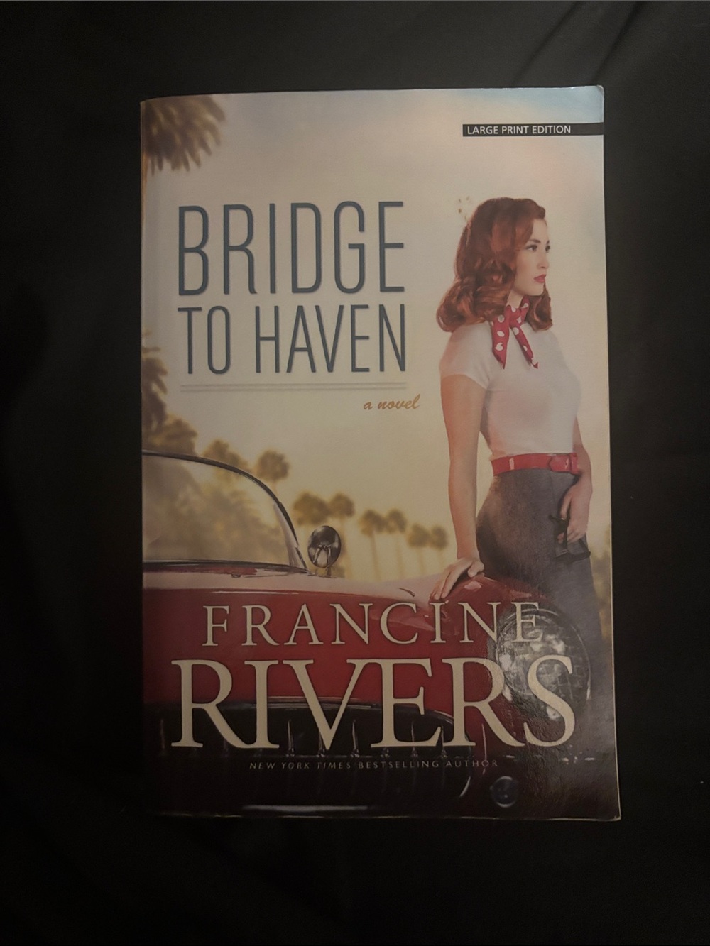 "Bridge to Haven" Paperback Novel - Red and Cream Cover (large print edition)